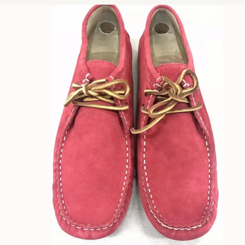 🆕Lands’ End Red Moccasins Size 11